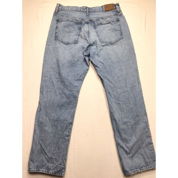 MADEWELL 90s Straight Jean Men 32(34x32) Faded Light Wash Blue Coastal Cowboy - Picture 2 of 16